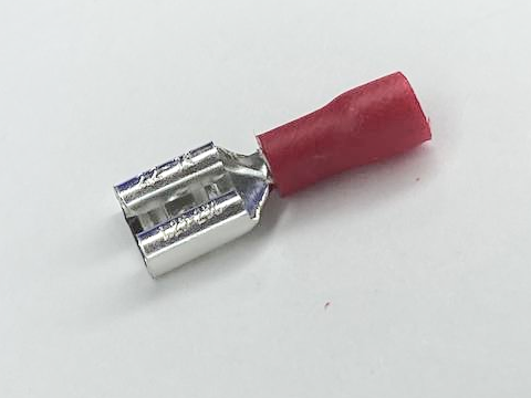 Контакт штыревой серия 4.8 изолированная красная (сечение до 1,5 кв.мм.) (упак. 20 шт.)